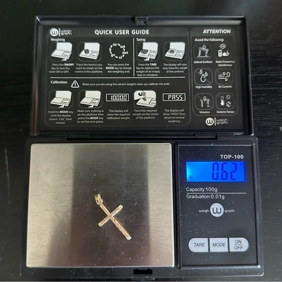 14k Solid Gold Cross - Picture 6 of 15